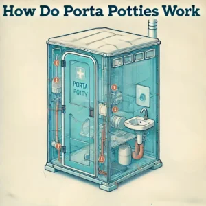 how do porta potties work