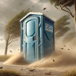 secure porta potty