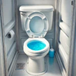 blue liquid in porta potties